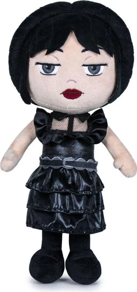 Peluche Mercredi Ball 40 cm en coton doux, design sphérique original