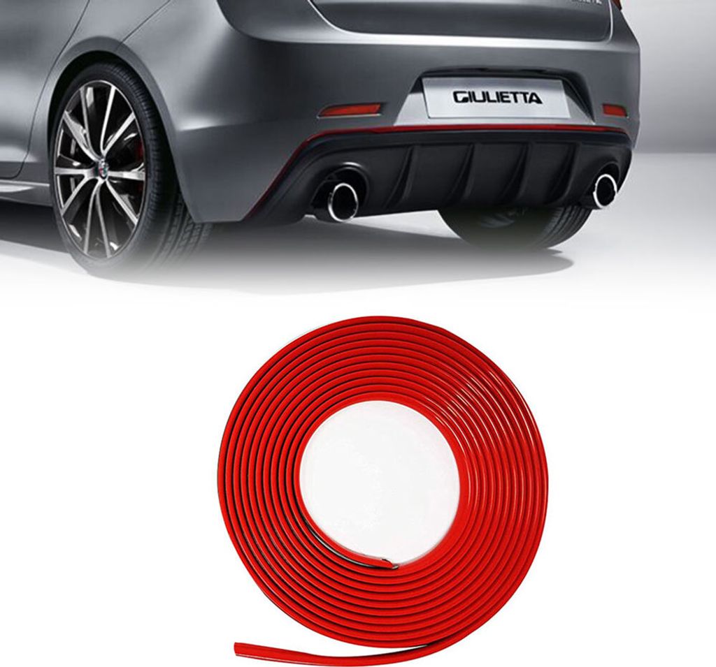 Profil rouge autocollant pour pare-chocs arrière Alfa Image du produit 