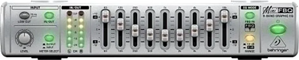 Supprimez le larsen avec l'égaliseur Behringer FBQ800 V2 processeur 9 bandes