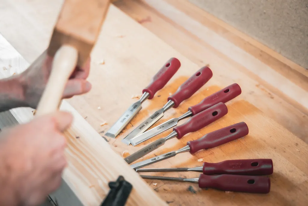 Set de ciseaux à bois professionnels STUBAI pour ébéniste et menuisier - 3