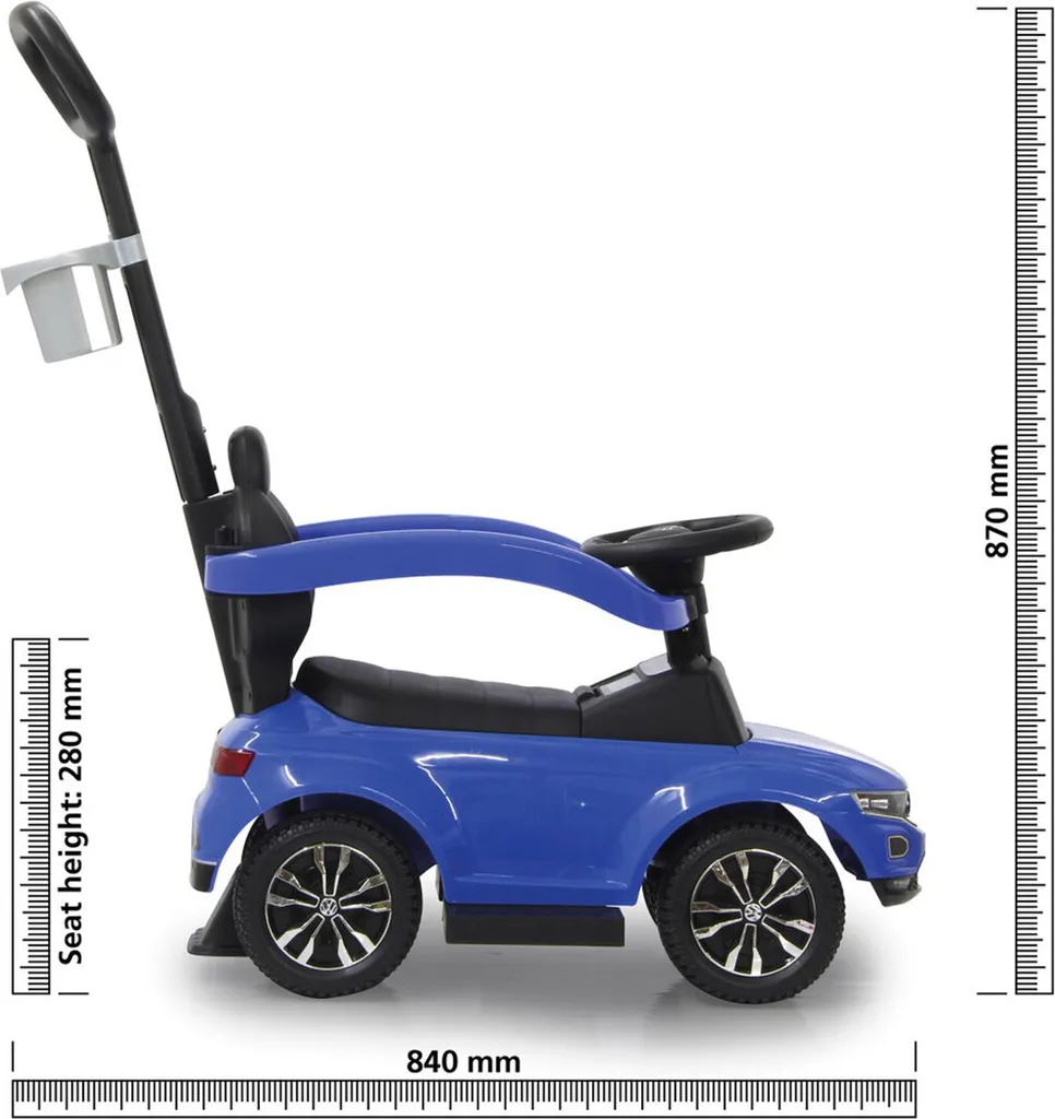 Support métallique T-Roc bleu 84 cm : Structure renforcée de haute qualité