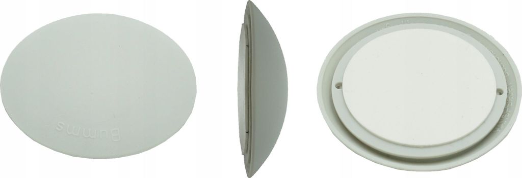 FEINZ | Wandstopper selbstklebend - 40 mm - Grau - Schützt Produktbild 