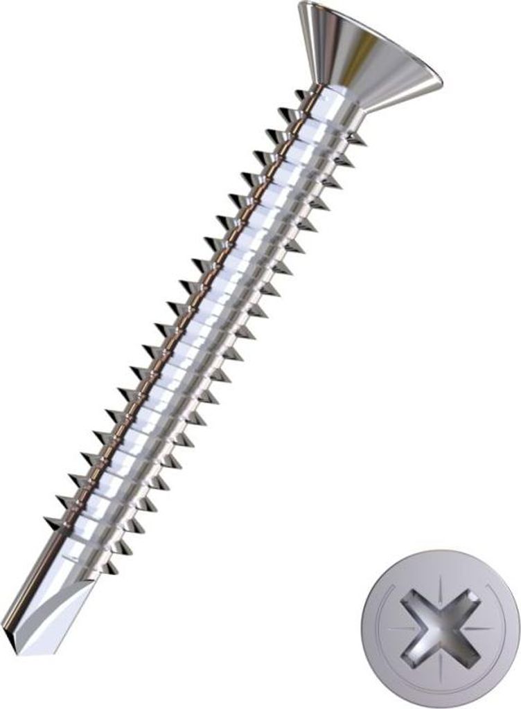 Connex Bohrschrauben 4.8 x 45 mm PH 2 - 40 Stk. Produktbild 