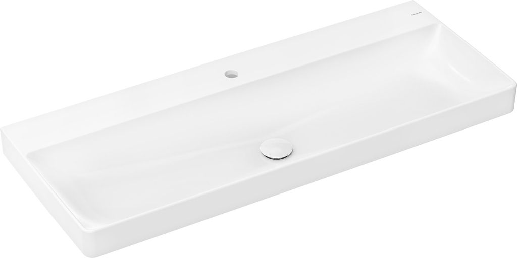 hansgrohe Xelu Q Aufsatzwaschtisch, ohne Überlauf, 1200x480mm, SmartClean, geschliffen, mit Ablaufgarnitur, 61109450