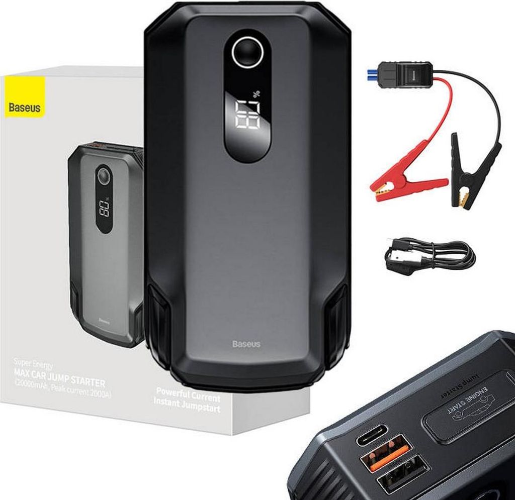 3in1 Booster Starter 12V 100A + PowerBank 13000mAh + Produktbild 