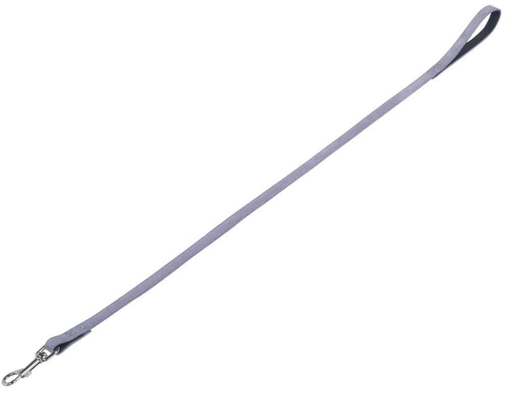 Nobby Leine "VELOURS" L: 100cm; B: 14mm, grau (Plume)