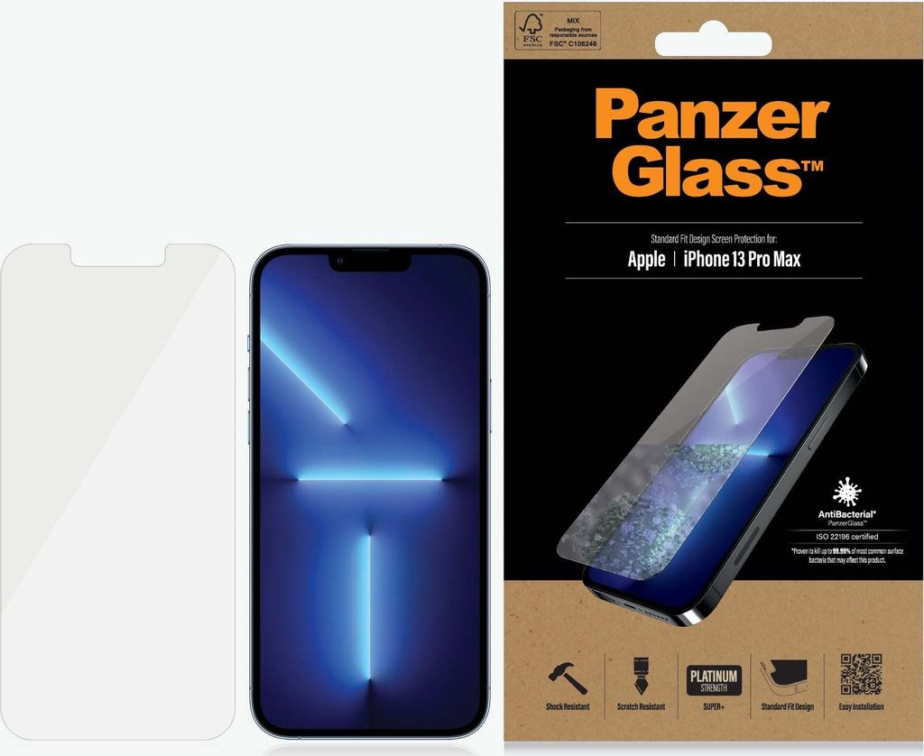 Panzerglass Standard Super+ Verre trempé antibactérien pour Image du produit 