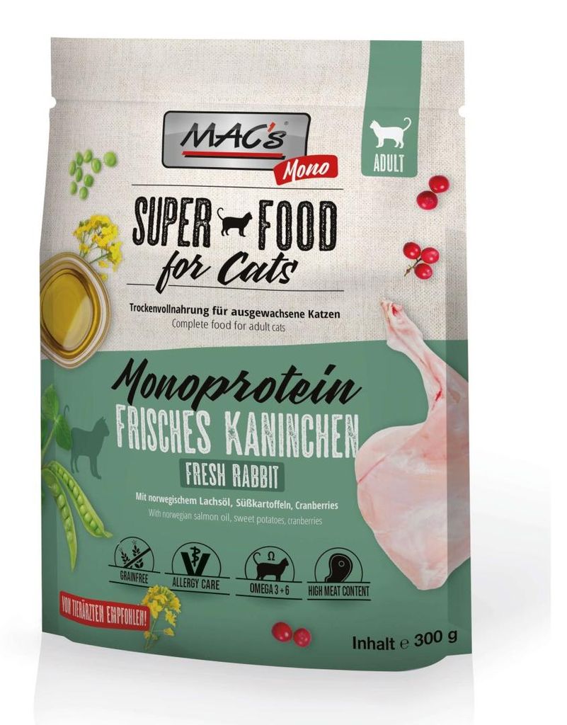 MAC's Katzen Trocken - Mono Kaninchen, Adult, jede Rasse, Produktbild 