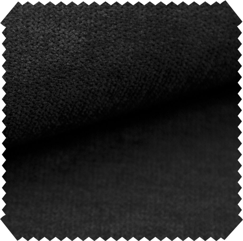 novely RICKERT - Samtweicher Velours Polsterstoff mit feiner Textur - Robuster Möbelstoff - Pflegeleichte Meterware 1lfm - Farbe: 13 Schwarz