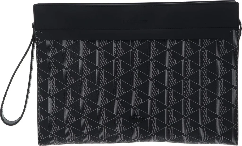 Pochette Ordinateur Lacoste The Blend Monogram Noir - Housse de Protection