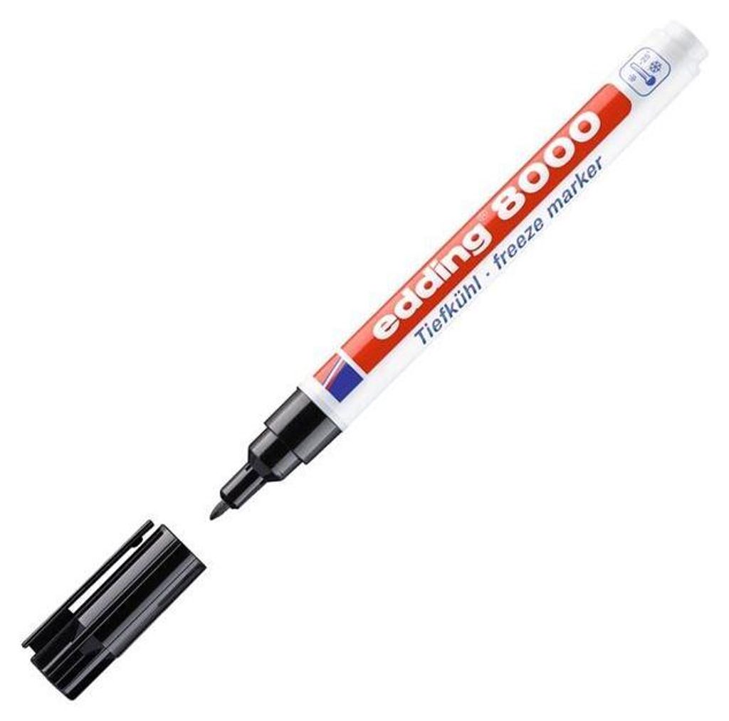 Edding BLK8000-1-4001 8000 Tiefkühlmarker - 1 mm, schwarz, Obrázek produktu 
