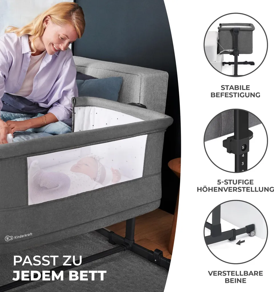 Lit Bébé Anti-Reflux Neste Grow - Solution Sommeil et Cododo Sûr - 3