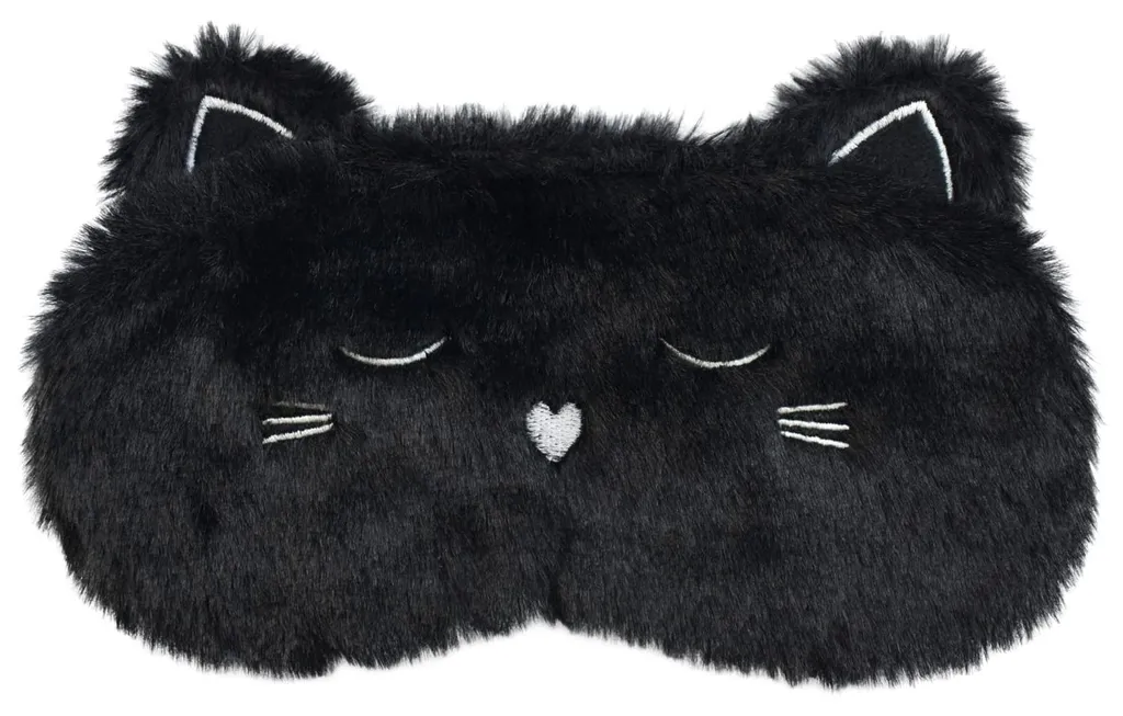 Masque de sommeil 3D Chat Noir : fini les nuits agitées et la lumière