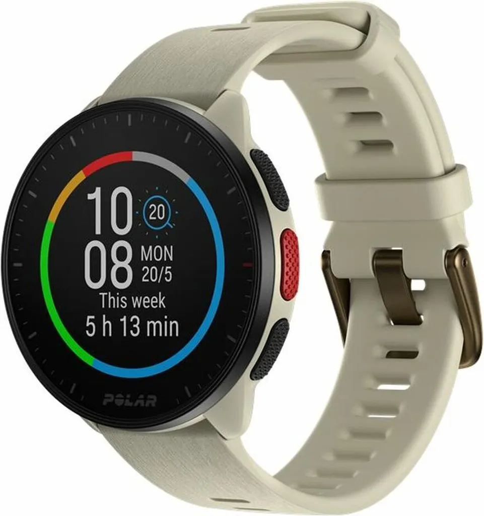 Montre Sportif Polar Blanc 1,2 Pouces - GPS et Cardiofréquencemètre Intégré