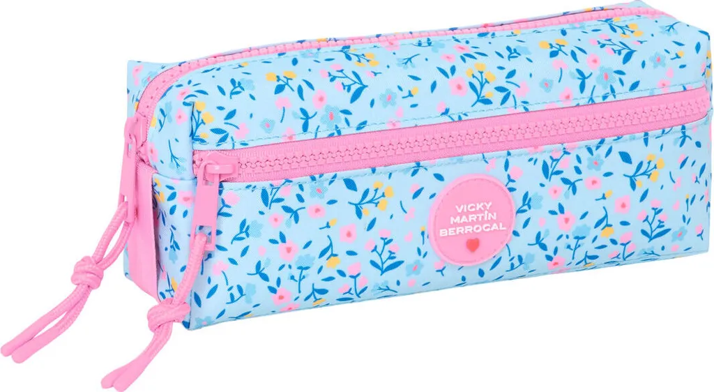 Borsa multiuso Vicky Martín Berrocal Paraíso Pink Azzurro 22 x 8,5 x 6 cm