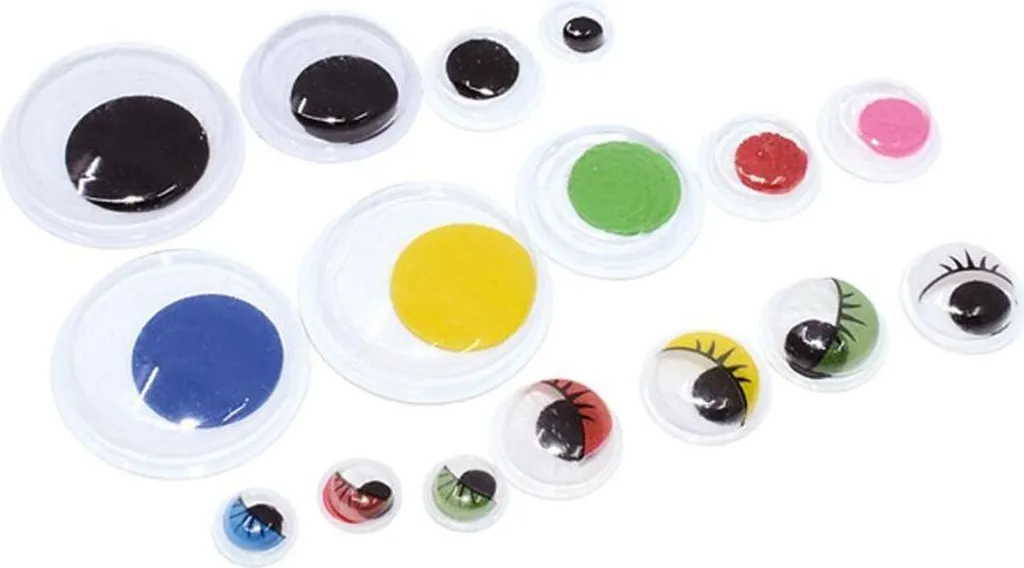 Apli Occhi Mobili Adesivi Jumbo Mix 600 pz - Ideali per Lavoretti Bambini