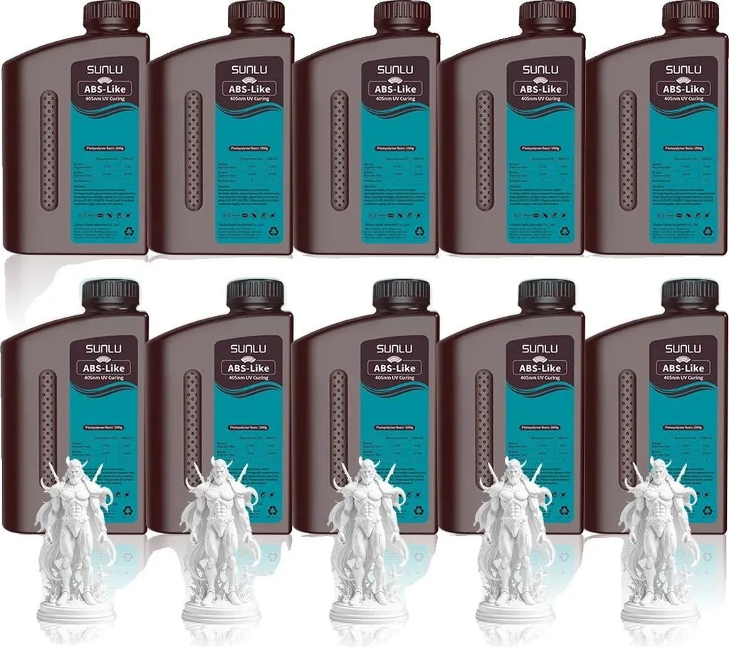 Consommable Impression 3D Résine Liquide Blanche Tenace durcissement UV