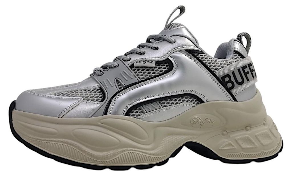 Buffalo Para Damenschuhe Sportive Schnürer Silber Freizeit Productafbeelding 