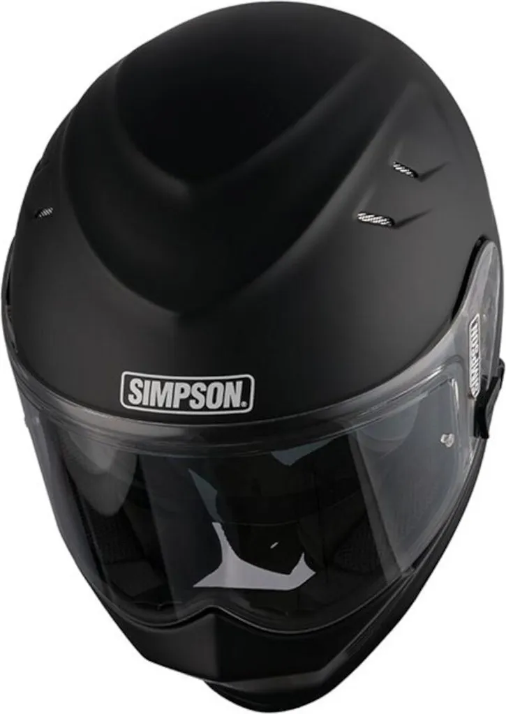 Simpson Venom Solid 06 Casque Noir Mat Taille 63(2XL) - Écran Pare-soleil - 2