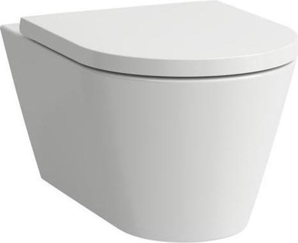 Wand-Tiefspl-WC Pack KARTELL splrandlos, verdeckte Befestigung, mit wei verdeckte Befestigung, mit WC-Sitz