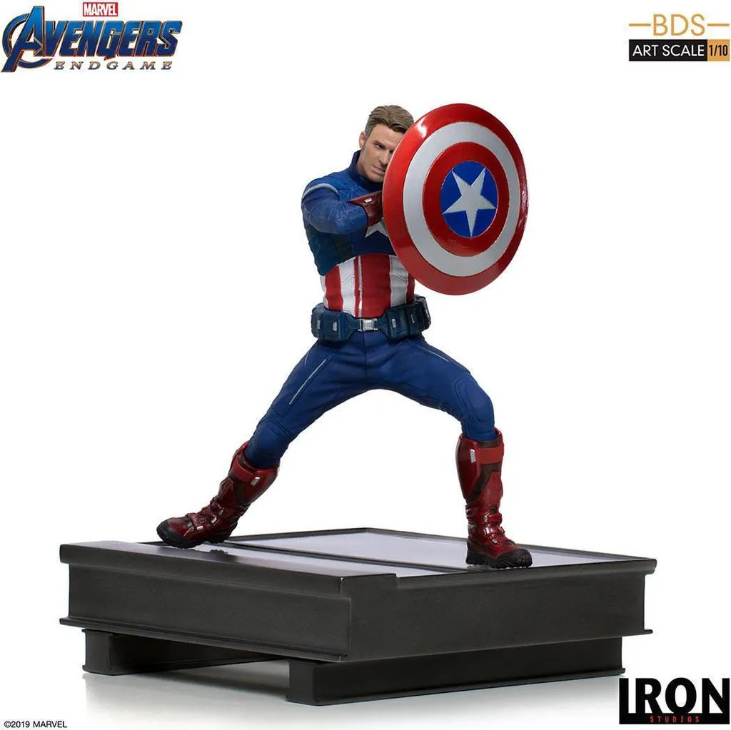 Statue Captain America IS24819 Iron Studios en Polystone Finition Main