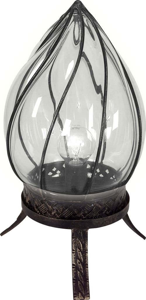 Näve Leuchten Tischleuchte ORIENT mit E14 Tischleuchte ORIENT mit E14 Tischleuchten - Glas-Tischleuchte "ORIENT", Tischlampe aus Metall und Glas i...