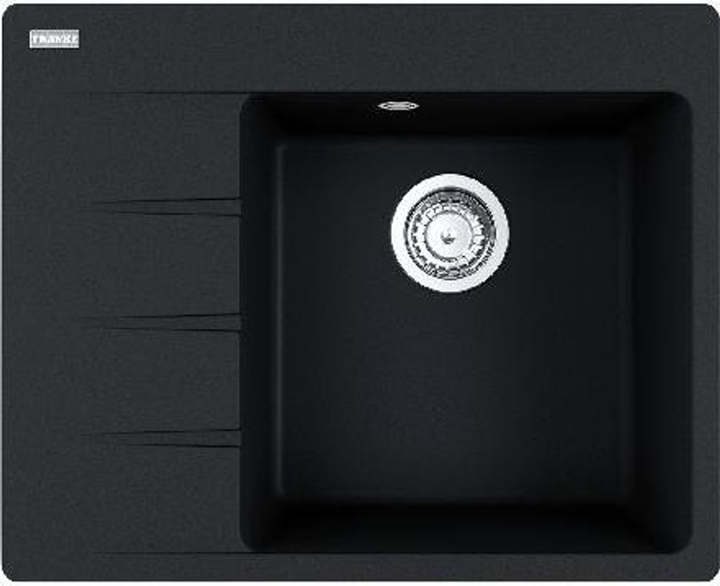Franke Centro - Fragranit-Spüllbecken CNG 611-62 TL/7, 620x500 mm, Onyx 114.0637.492