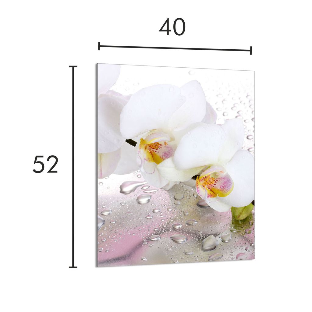 DarHaus Herdabdeckplatte 40x52 Cm - Ceranfeld Abdeckung Mit Mohnblumen Design