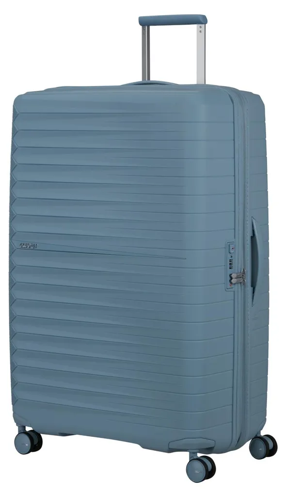 Grande Valise Rigide Extensible 83cm Spinner Fastforward Bleu Clair TSA - 2