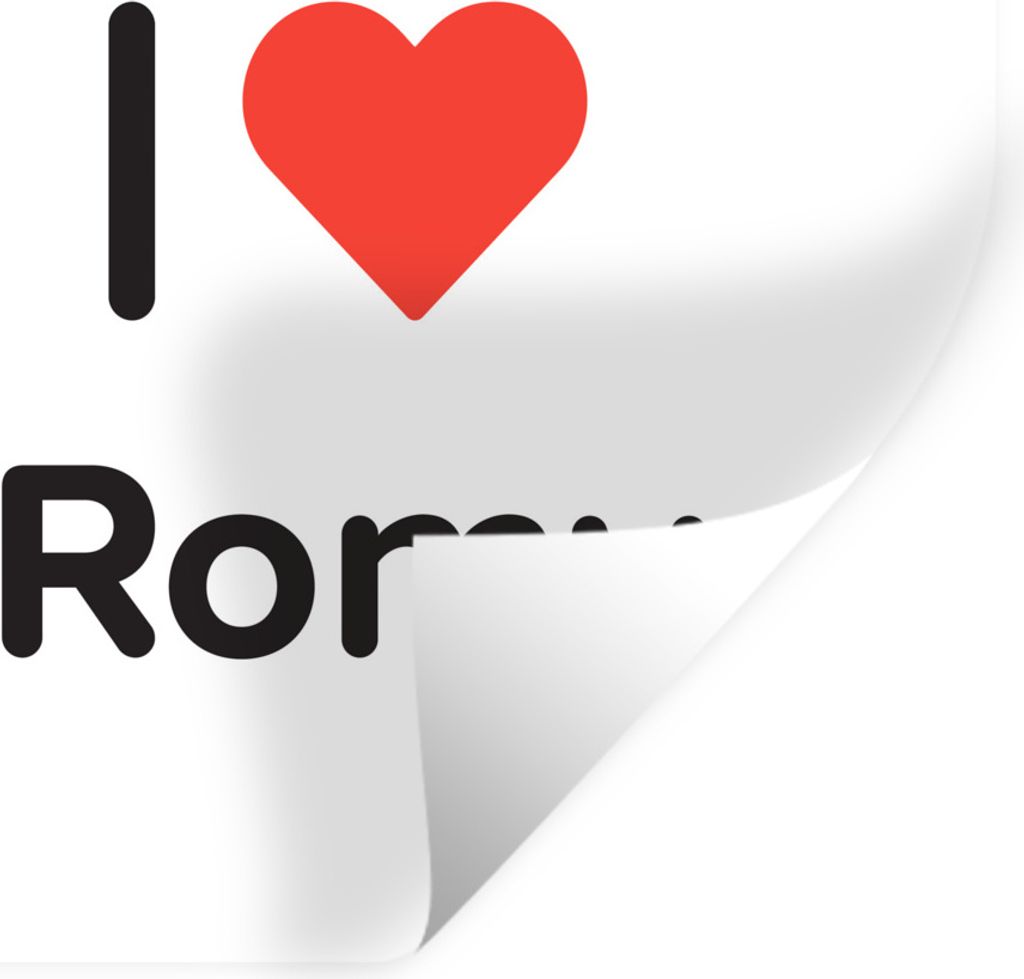MuchoWow Wandtattoo Wandsticker Wandaufkleber Ich liebe - Romy - Mädchen 80x80 cm Selbstklebend und Repositionierbar - Wierderverwendbar - Selbs...
