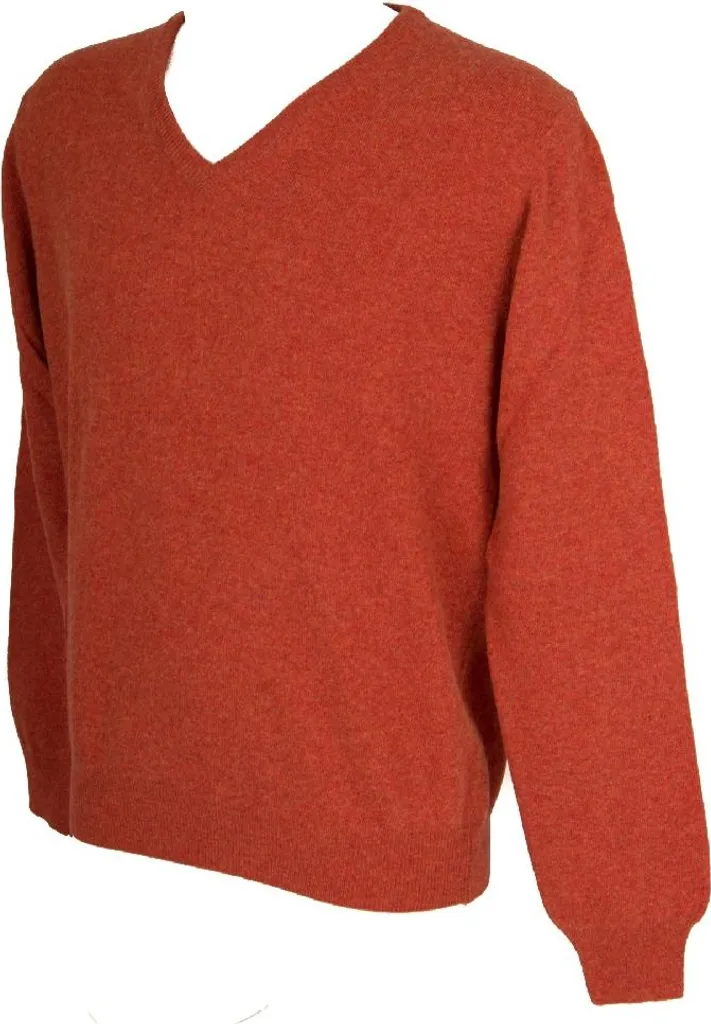 Pull 100% Laine Col V Homme - Mailles Fines Manches Longues Ragno L