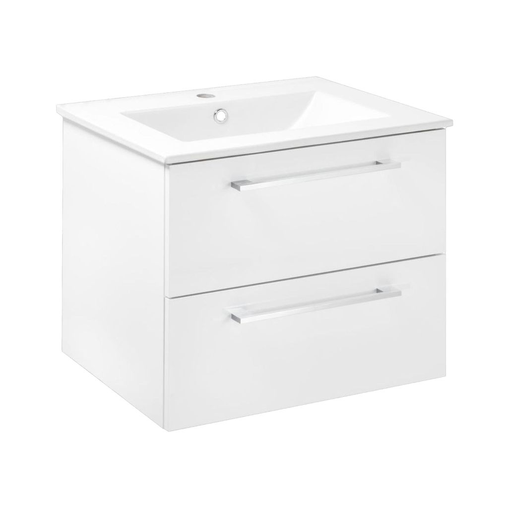Stamar | Badezimmerschrank, mit Waschbecken - 60 cm, VOLLE Produktbild 