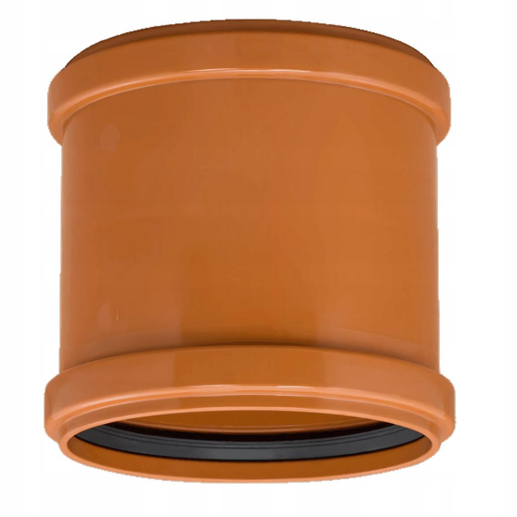 Instalplast KG-Rohrmuffe DN 160 PVC - Abwasserrohr Außen Orange Verbinder