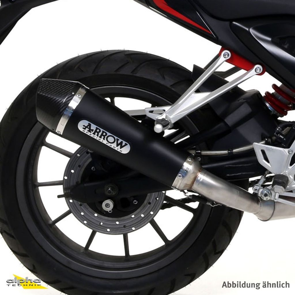 ARROW x-kone dark Slip-On-Auspuff für Kawasaki Z 900 e