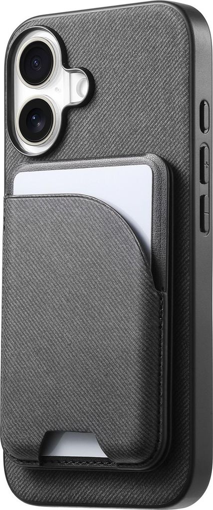 INF Samsung S24 Ultra Hülle mit Kartenhalter & Ständer, Schwarz, 2-teilig