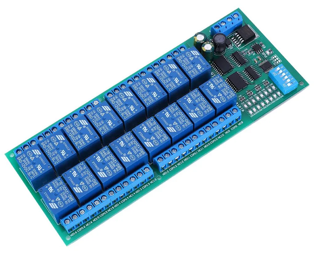 Module Relais 6 Canaux 12V RS485 RTU avec Fonction de Commande à Distance