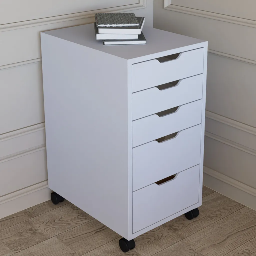 Commode blanche anti-rayures pour optimiser les petits espaces - 3
