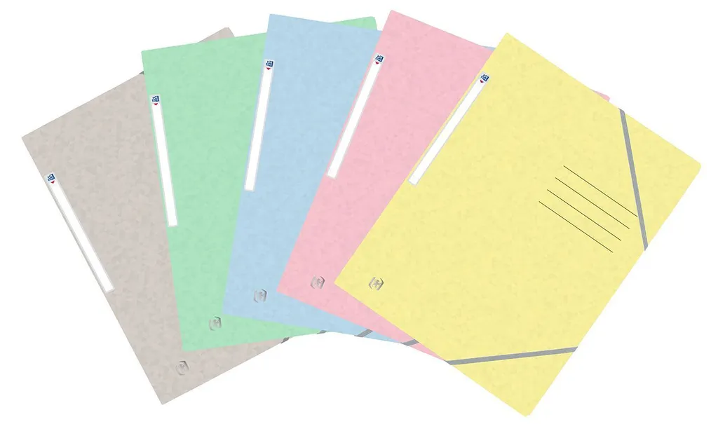 Pochette à Élastiques A4 Oxford Top File+ en Carte Rigide 25 Unités