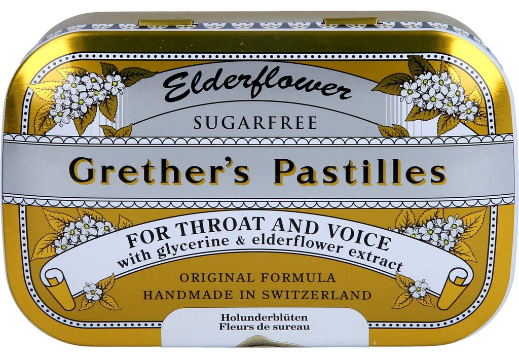 Grether's Pastilles Fiori di sambuco senza zucchero, 110 g Immagine del prodotto 