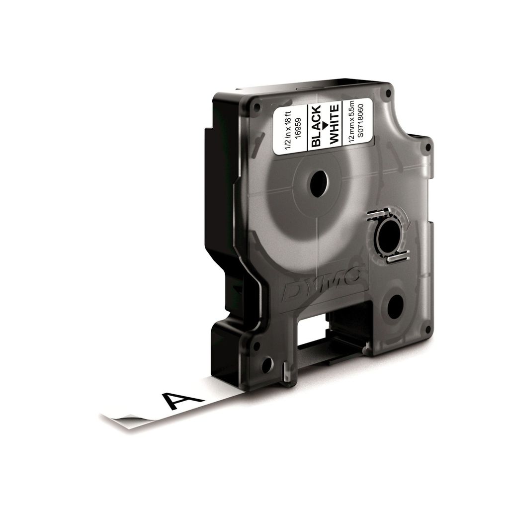 Dymo DYMO D1 Durable - Nero su bianco - 12 mm Immagine del prodotto 