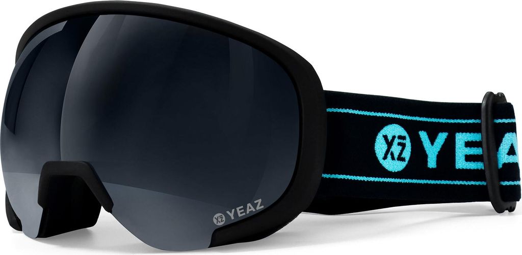 YEAZ Ski- und Snowboard-Brille schwarz/matt schwarz BLACK RUN