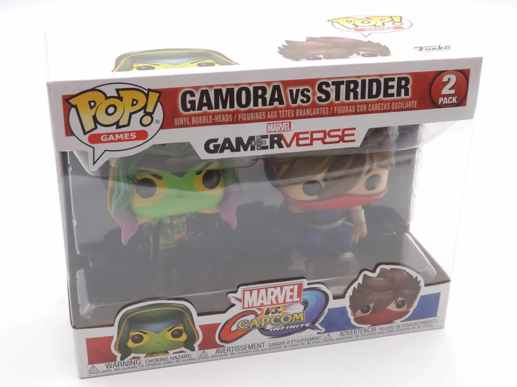 Figurine Pop Gamora vs Strider Marvel vs Capcom pack de collection
