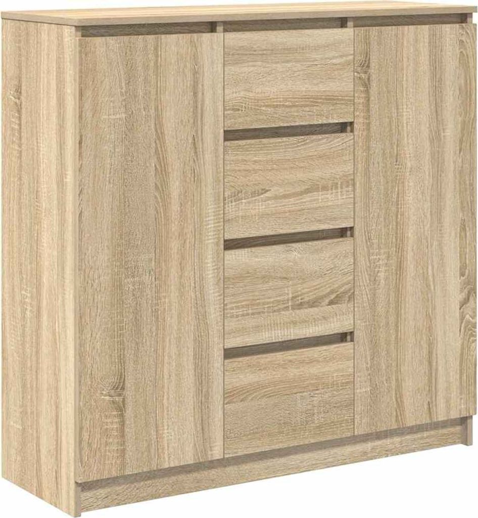 Sideboard mit Schubladen Sonoma-Eiche 100,5x35x98,5 cm