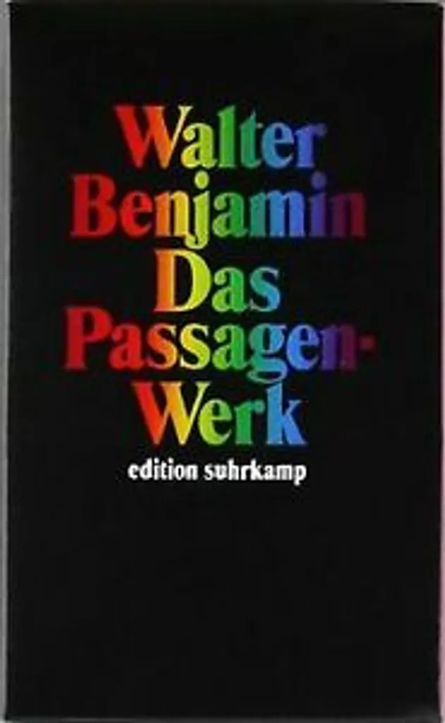 Livre Das Passagenwerk - Beau livre de philosophie sur l'histoire de Paris