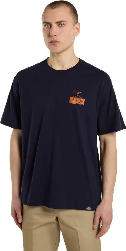 T-shirt Dickies Apison Blu XL - Streetwear Iconico Uomo Prezzo Offerta