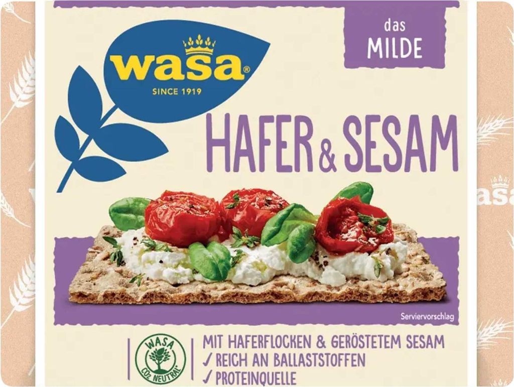 Wasa the Mild Avena e Sesamo ricco di fibre 230g Immagine del prodotto 