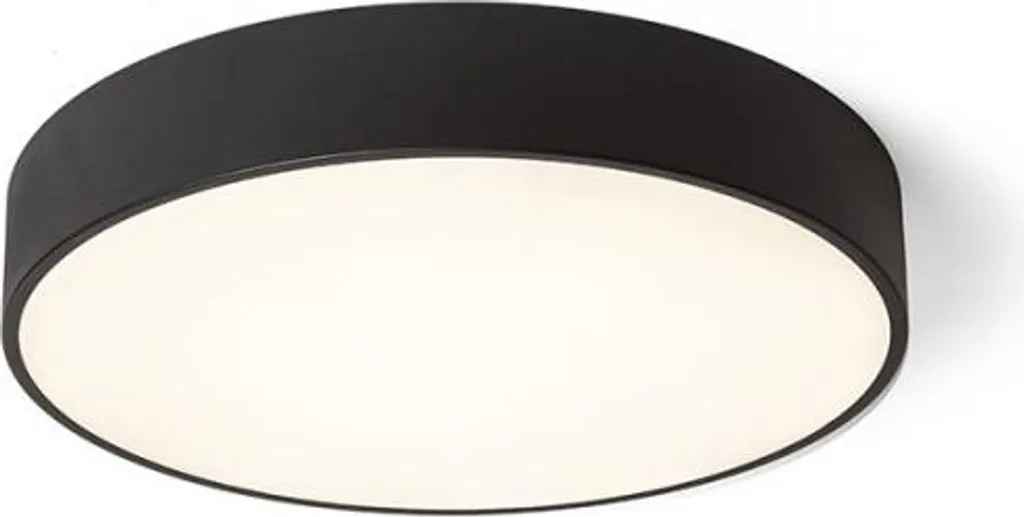 Grand Plafonnier LED Noir 60cm Intensité Variable pour Salon Design