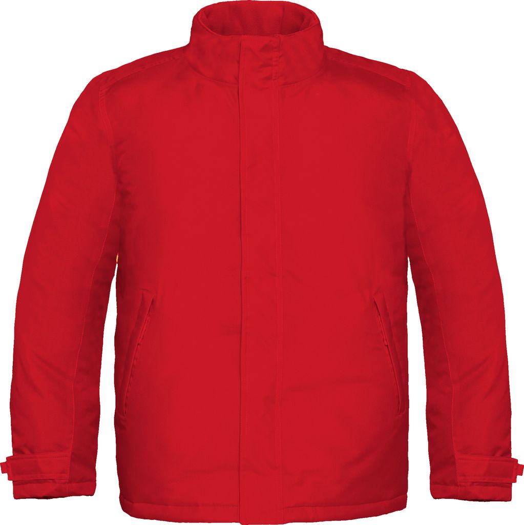 B&C Herren Real+ Premium Thermo-Jacke, wasserabweisend, winddicht BC2002 (XL) (Dunkelrot)