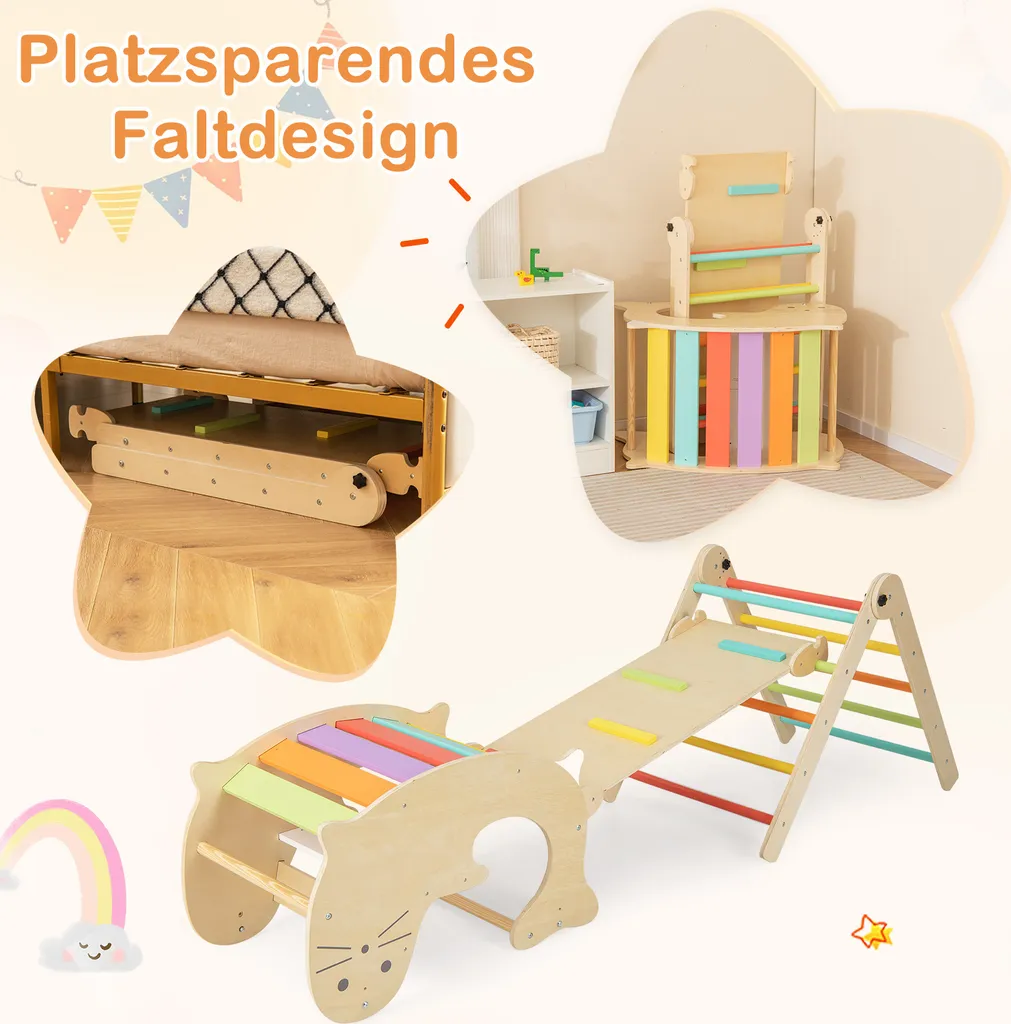 Structure d'escalade intérieure enfant pour activité physique et jeu - 6