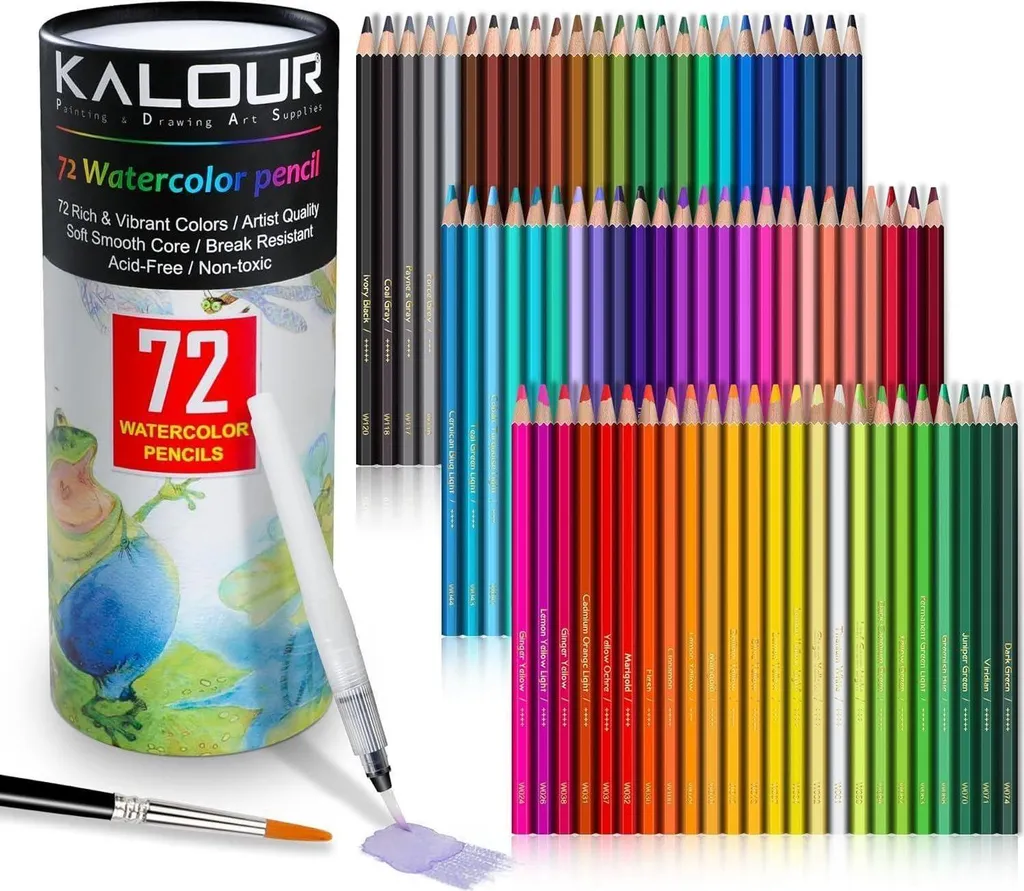 Matite Acquerellabili 72 Pezzi - Set Artistico Premium per Disegno
